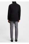 Relaxed-fit coat in wool and cashmere