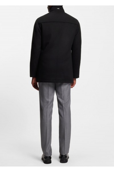 Relaxed-fit coat in wool and cashmere