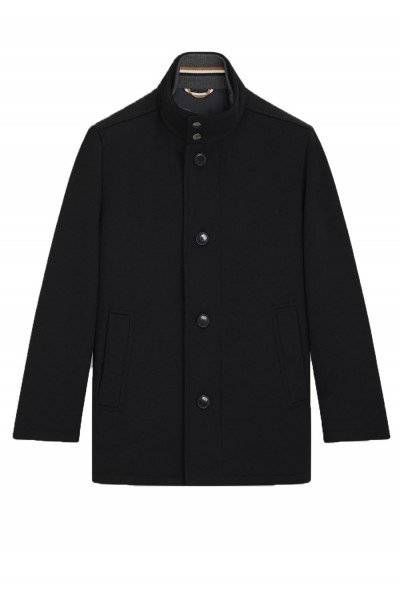 Relaxed-fit coat in wool and cashmere