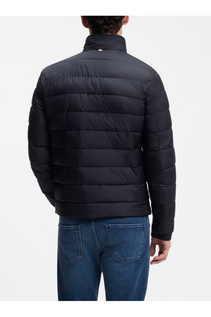 Water-repellent jacket with logo detail