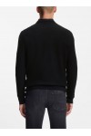 Cotton-piqué sweater with logo patch Cotton-piqué sweater with logo patch