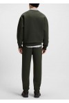 Cotton-blend sweatshirt with stacked-logo badge