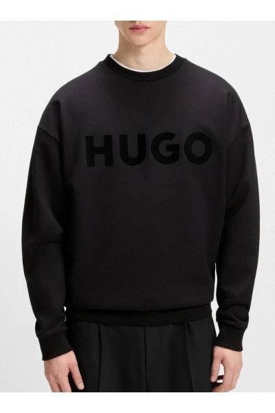 Oversized-fit sweatshirt in cotton terry with tonal logo