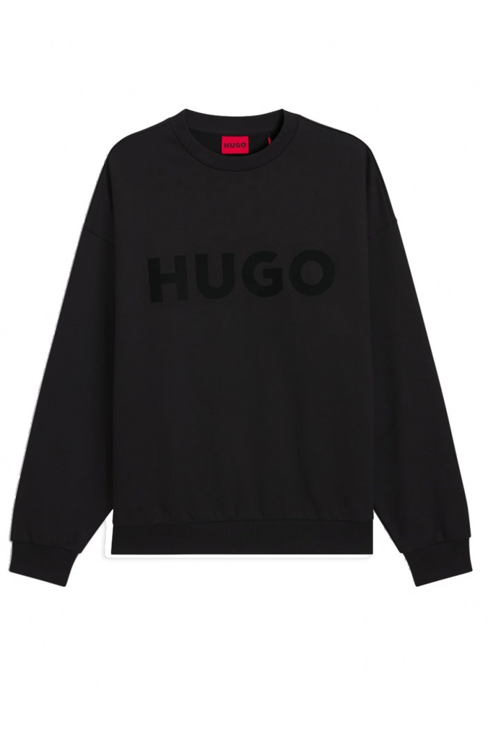 Oversized-fit sweatshirt in cotton terry with tonal logo