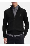 Knitted jacket in cotton and cashmere