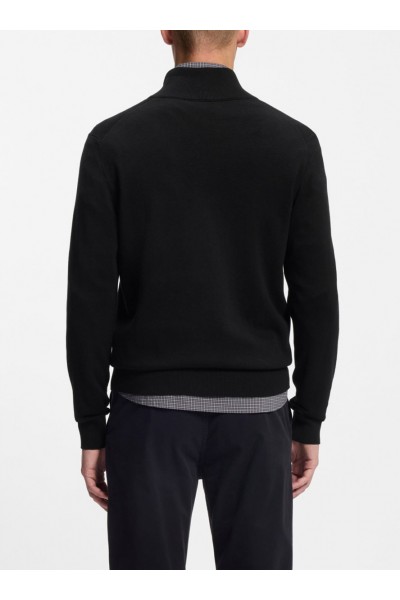 Knitted jacket in cotton and cashmere