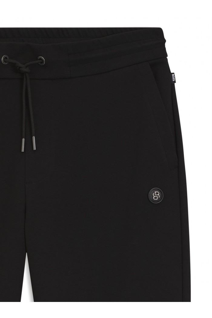 Cotton-blend track pants with Double B monogram badge