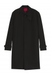 Water-repellent coat in cotton-blend twill