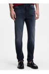 Slim-fit jeans in dark blue stretch denim