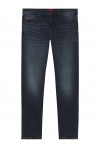 Slim-fit jeans in dark blue stretch denim