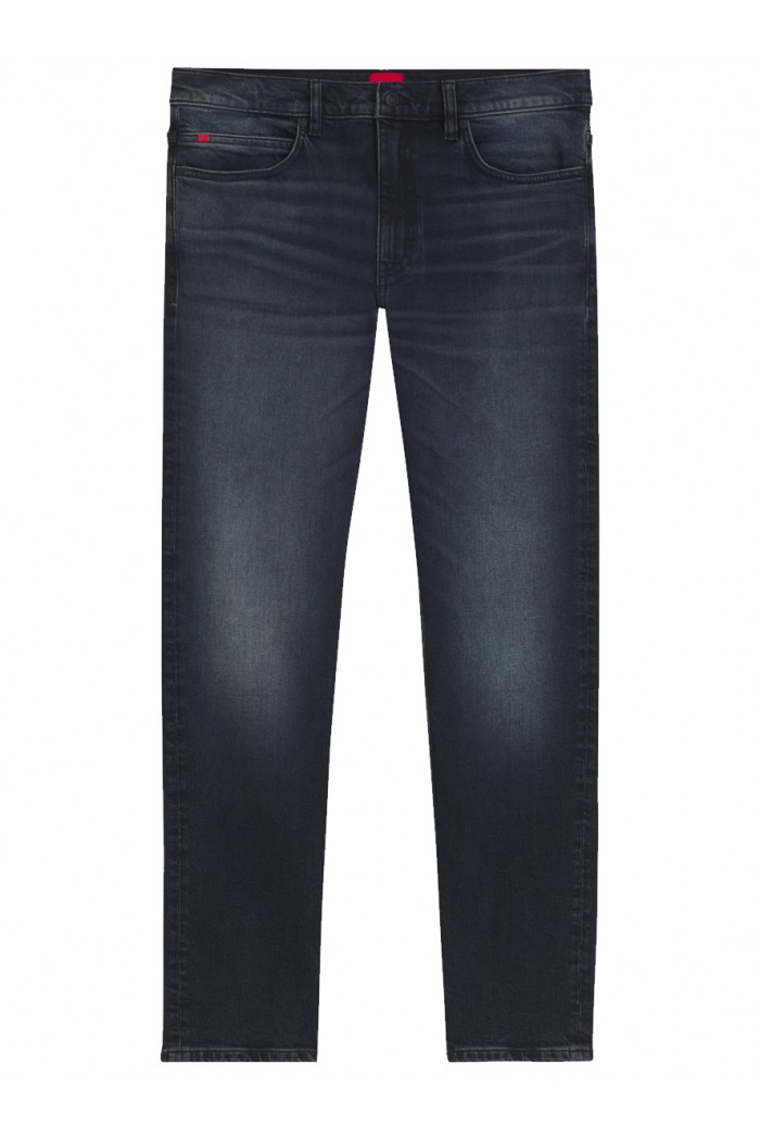 Slim-fit jeans in dark blue stretch denim