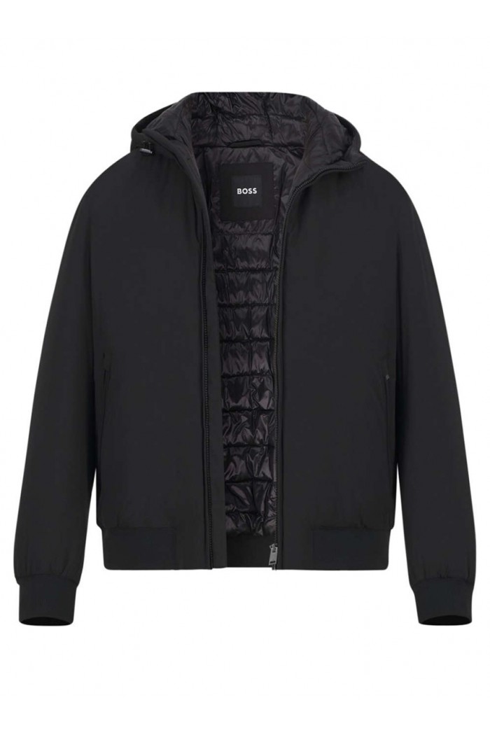 Water-repellent padded jacket with Double B monogram