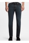 Slim-fit jeans with contrast stitching