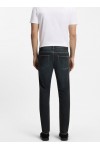 Slim-fit jeans with contrast stitching