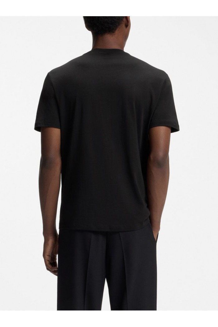 Cotton-jersey T-shirt with logo detail