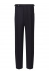 Tapered-fit trousers in virgin-wool serge