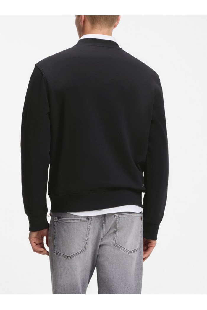 Relaxed-fit sweatshirt in cotton terry with embroidered logo