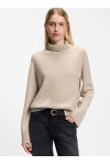 Relaxed-fit rollneck sweater in cashmere with raglan sleeves