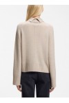 Relaxed-fit rollneck sweater in cashmere with raglan sleeves