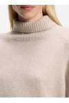 Relaxed-fit rollneck sweater in cashmere with raglan sleeves