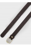 Suede belt with gold-tone Double B monogram
