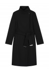 Belted formal coat in virgin wool and cashmere Belted formal coat in virgin wool and cashmere