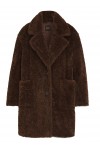 Teddy coat with adjustable collar