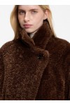 Teddy coat with adjustable collar