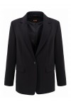 Regular-fit blazer in stretch crepe Regular-fit blazer in stretch crepe