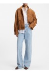 Suede jacket with blouson styling