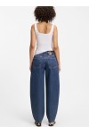 Barrel-leg jeans in blue Japanese denim Barrel-leg jeans in blue Japanese denim