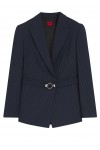 Regular-fit blazer with buckled belt