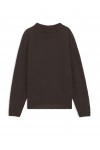 Alpaca-blend sweater with mock neckline
