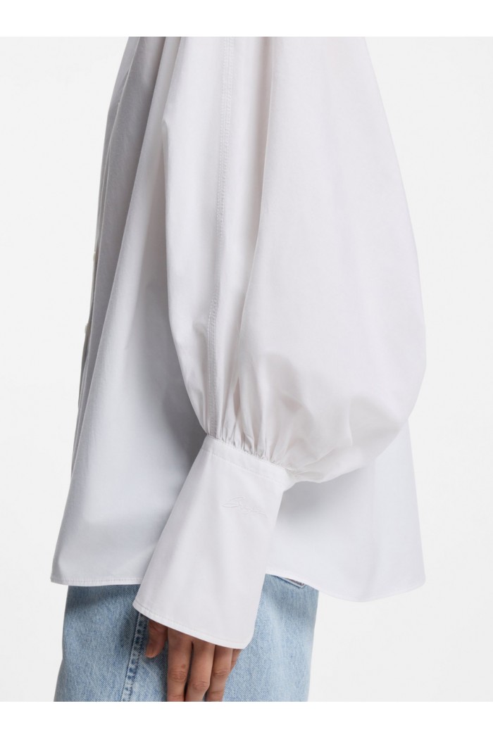 Regular-fit cotton-poplin shirt with kimono sleeves Regular-fit cotton-poplin shirt with kimono sleeves