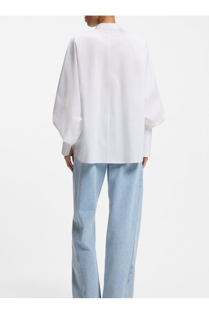 Regular-fit cotton-poplin shirt with kimono sleeves Regular-fit cotton-poplin shirt with kimono sleeves