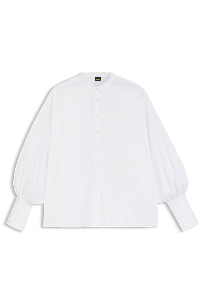 Regular-fit cotton-poplin shirt with kimono sleeves Regular-fit cotton-poplin shirt with kimono sleeves