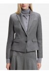 Slim-fit blazer in melange flannel