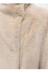 Relaxed-fit teddy coat