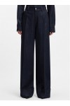 Wide-leg jeans in indigo denim