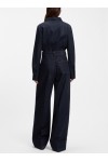 Wide-leg jeans in indigo denim