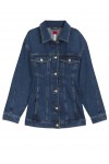 Slim-fit hourglass denim jacket in Japanese cotton Slim-fit hourglass denim jacket in Japanese cotton