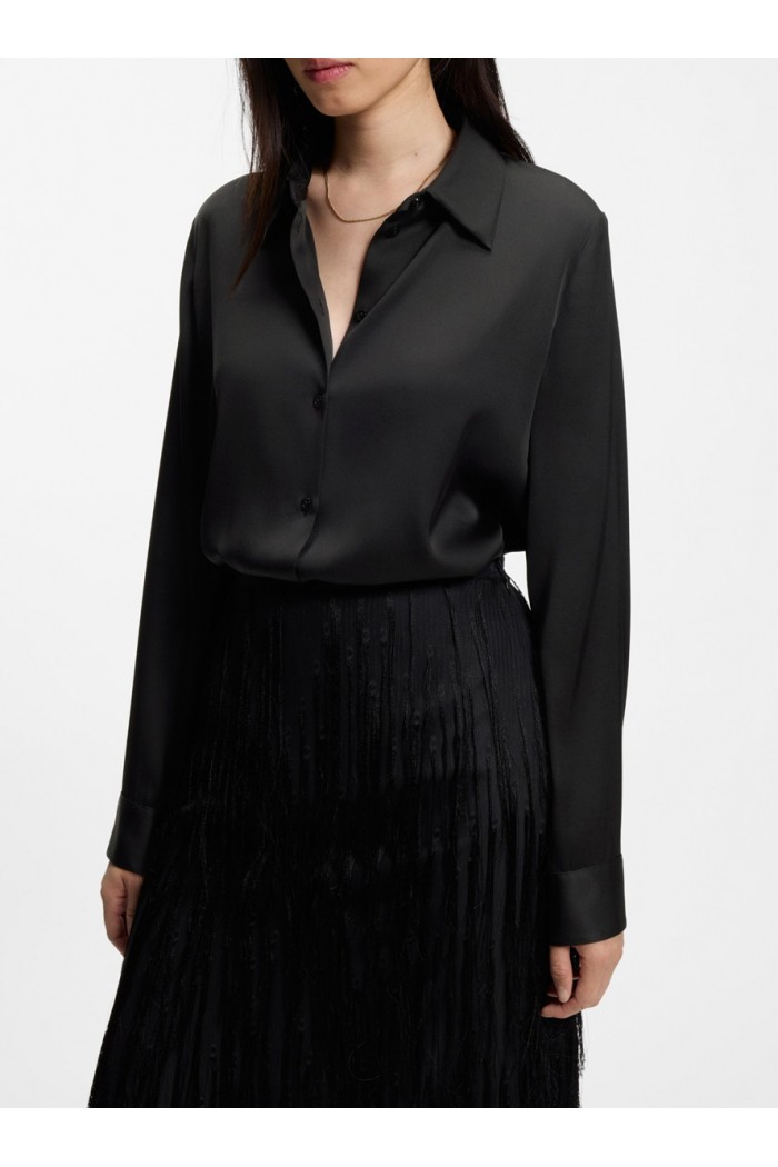 Stretch-silk blouse