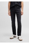 Slim-fit jeans in black super-stretch denim