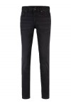Slim-fit jeans in black super-stretch denim