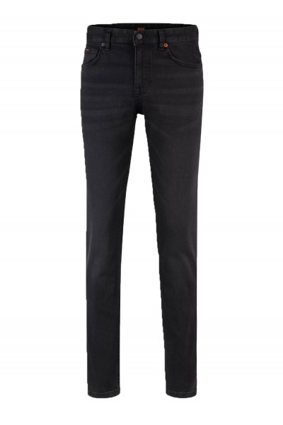Slim-fit jeans in black super-stretch denim