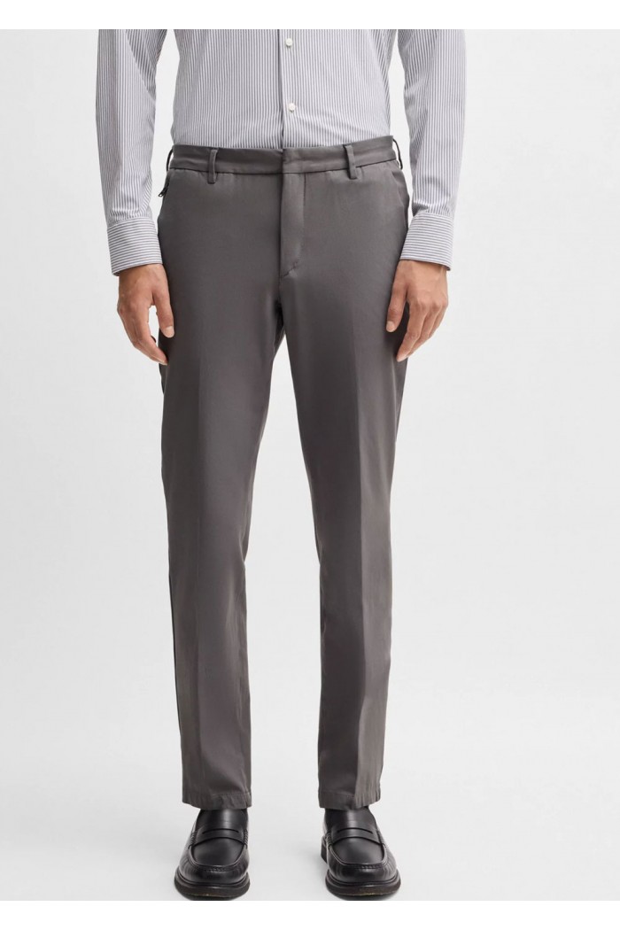 Slim-fit trousers in a stretch cotton blend