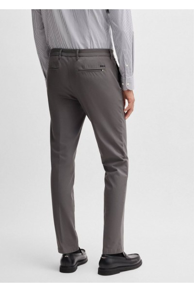 Slim-fit trousers in a stretch cotton blend