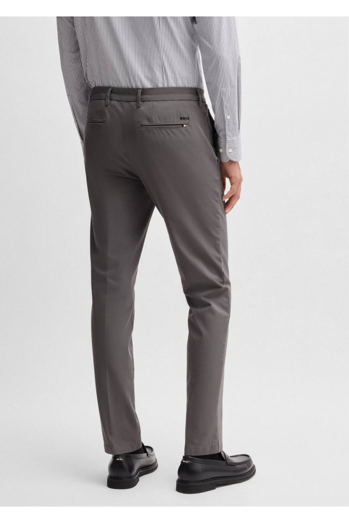 Slim-fit trousers in a stretch cotton blend