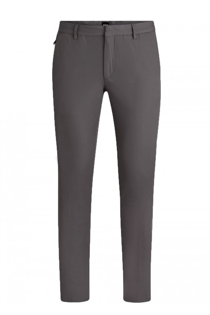 Slim-fit trousers in a stretch cotton blend