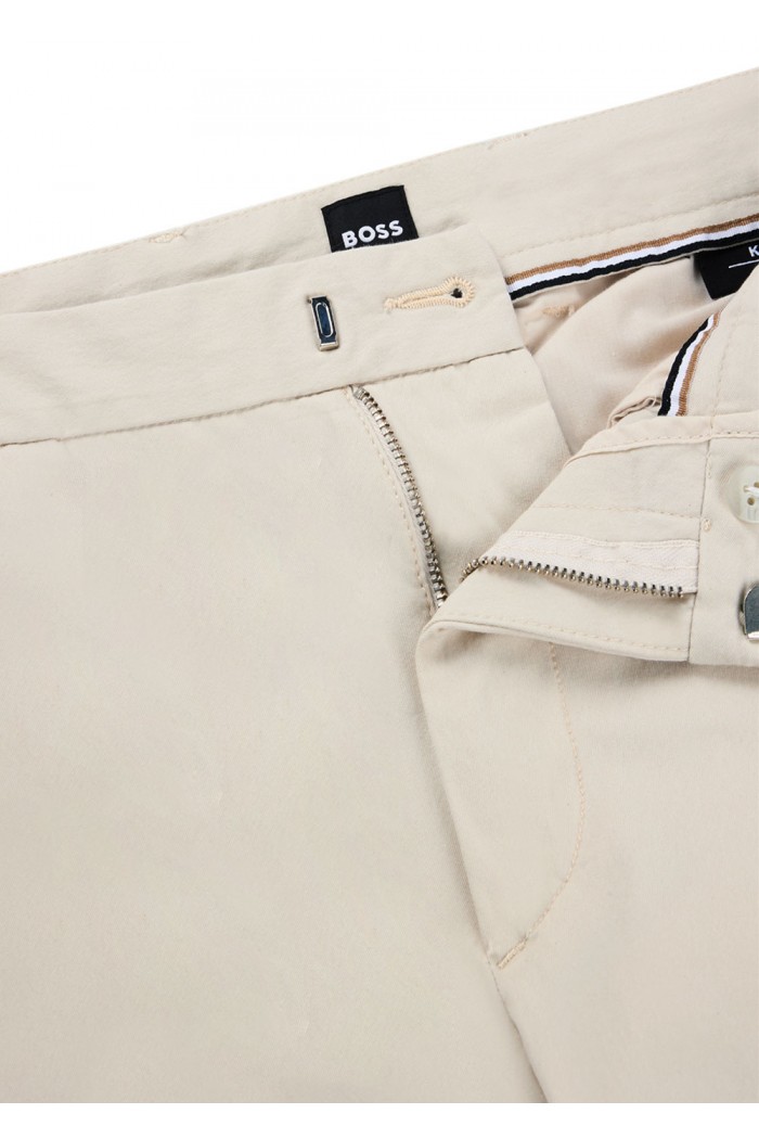 Slim-fit trousers in a stretch cotton blend